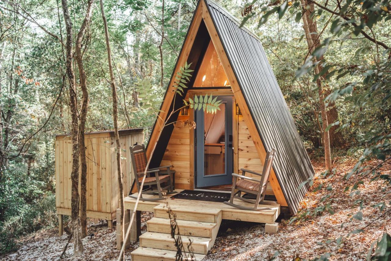 Blue Brambler Glamping A-Frame Lägenhet Rockbridge Exteriör bild