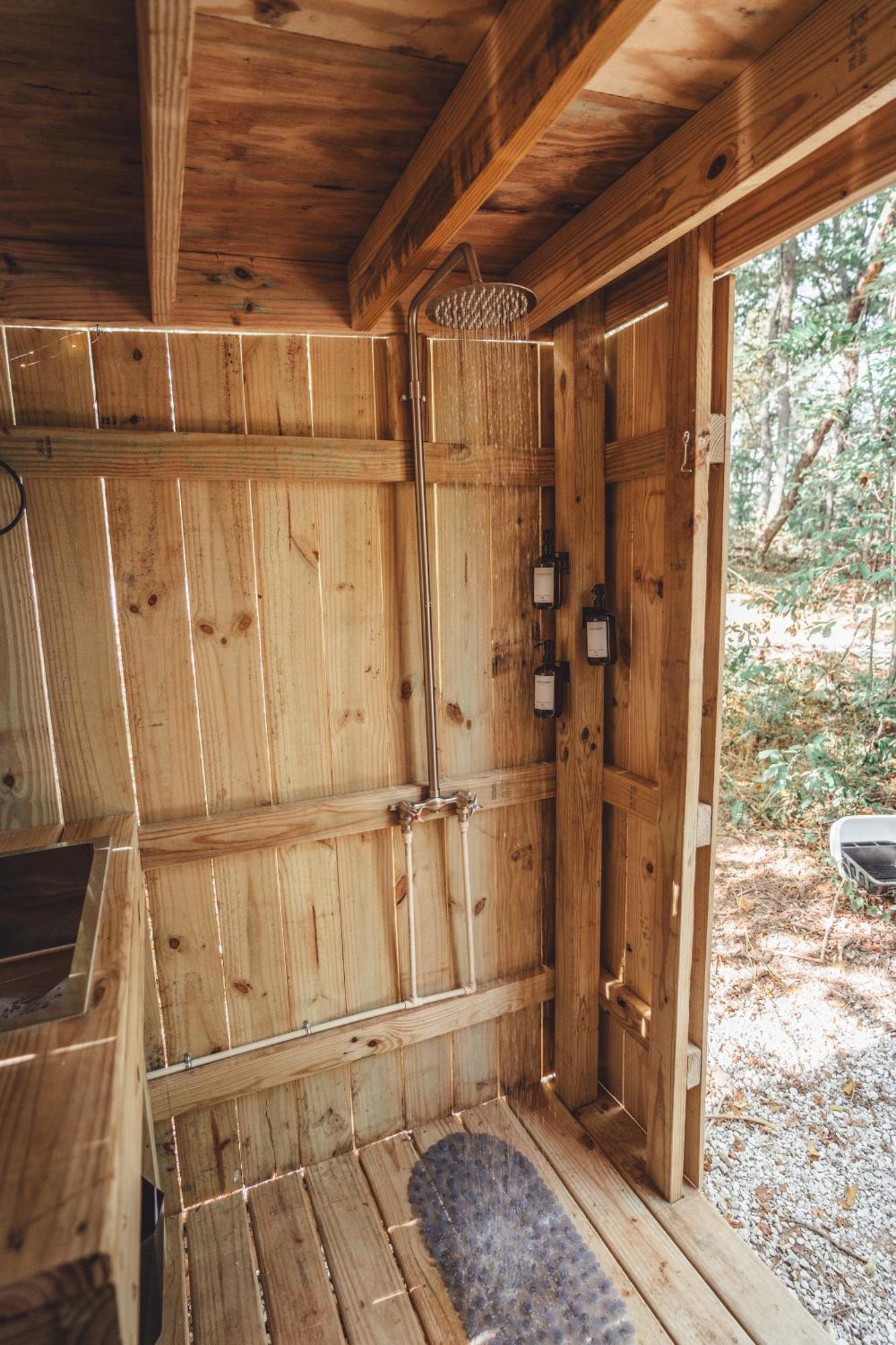Blue Brambler Glamping A-Frame Lägenhet Rockbridge Exteriör bild